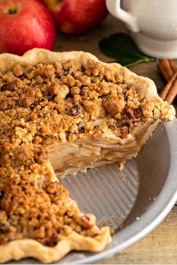 Caramel Apple Pie (Double Crust)  - 9 inch